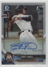 2018 Bowman Chrome Prospect Refractor 416/499 Christopher Torres Chris Auto 0w7