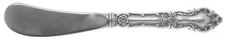 Wallace Silver Meadow Rose  Paddle Blade Butter Spreader 2426865