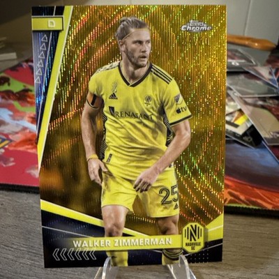 2024 Topps Chrome MLS Gold Wave Refractor 36/50 Walker Zimmerman #76 0wb8