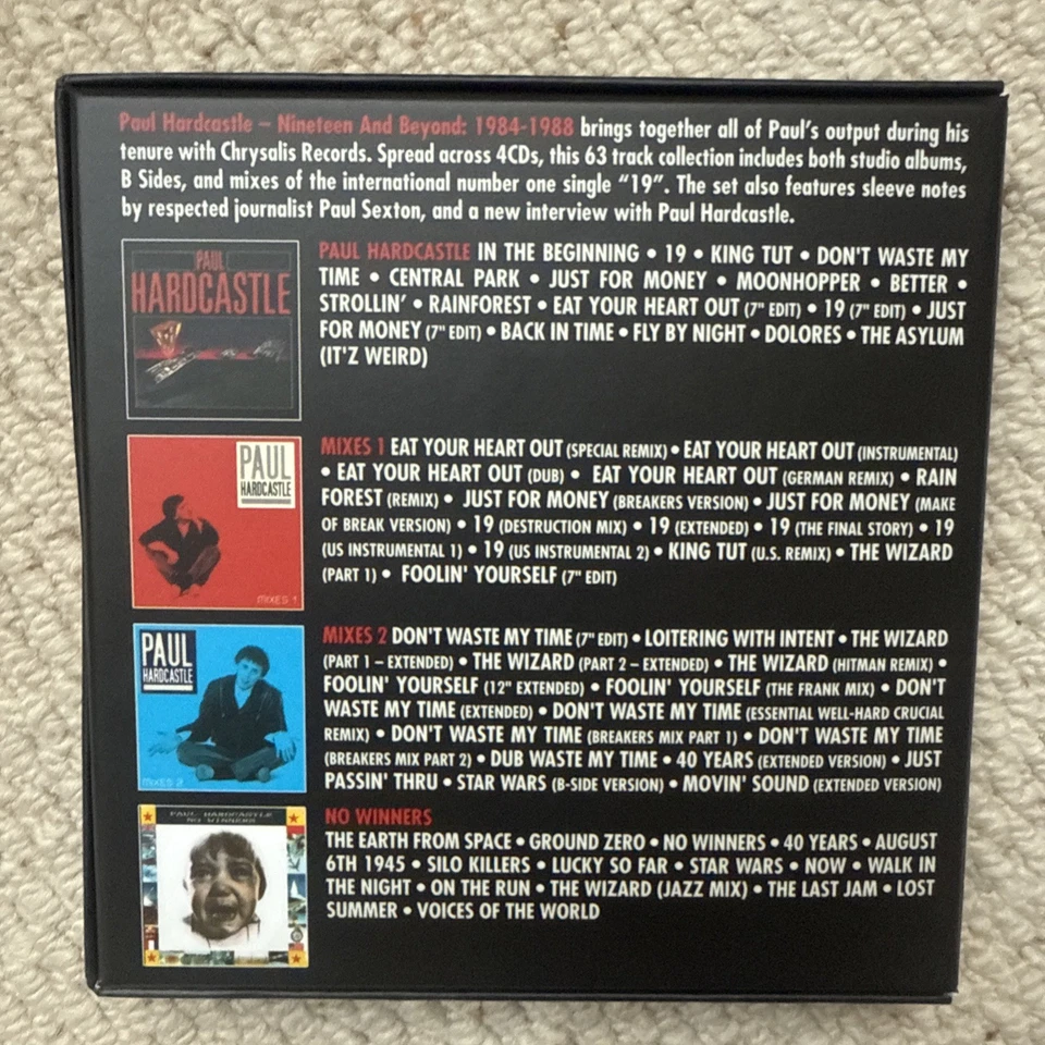 Paul Hardcastle - Nineteen and Beyond: 1984-1988 (Chrysalis Records) CD Box Set - Image 2 of 4