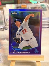 2013 Topps Chrome - Clayton Kershaw #175 Purple Refractor