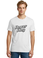 Power-Play-3 Mens Graphic Tee, 100% Cotton, Casual Summer Wear