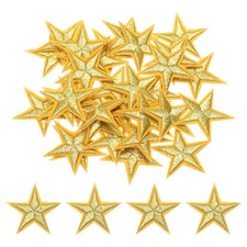 33pz toppe stella stirabili, piccole toppe ricamate a stella toppe da cucire oro