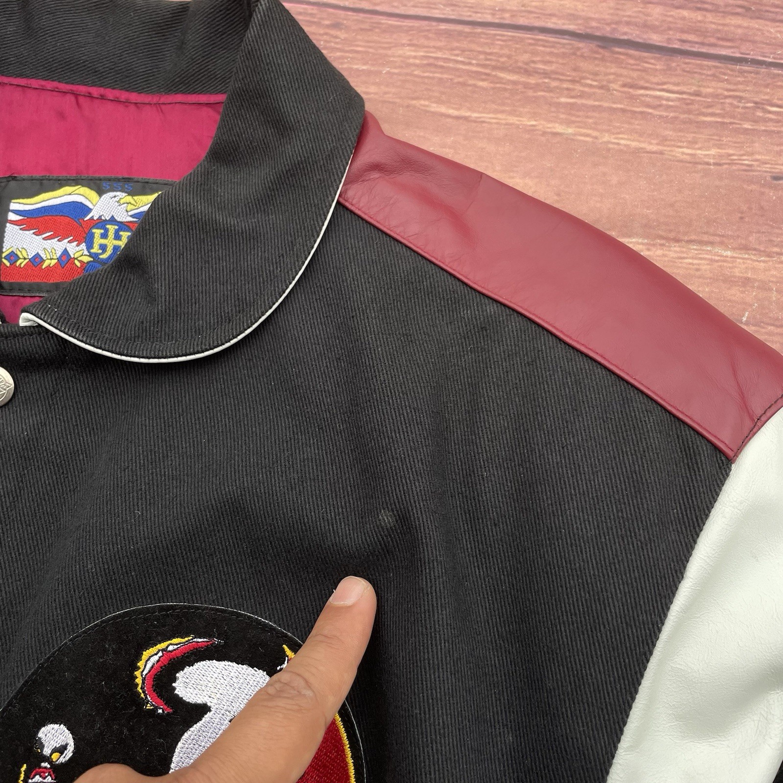 Vintage 90s Jeff Hamilton Florida State Seminoles NCAA Leather Jacket Mens Small