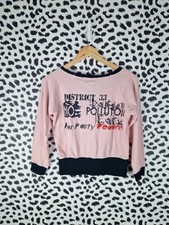 Vintage Y2K D. Belfort Pink & Black Graphic Top - Size 10