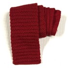Vintage Rufflernit By Rooster Wool Mohair Tie Red Knit Sock Type THRASHED ISSUES