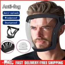 Anti-fog Shield Safety Full Face Super Protective Head Cover Transparent Mask US