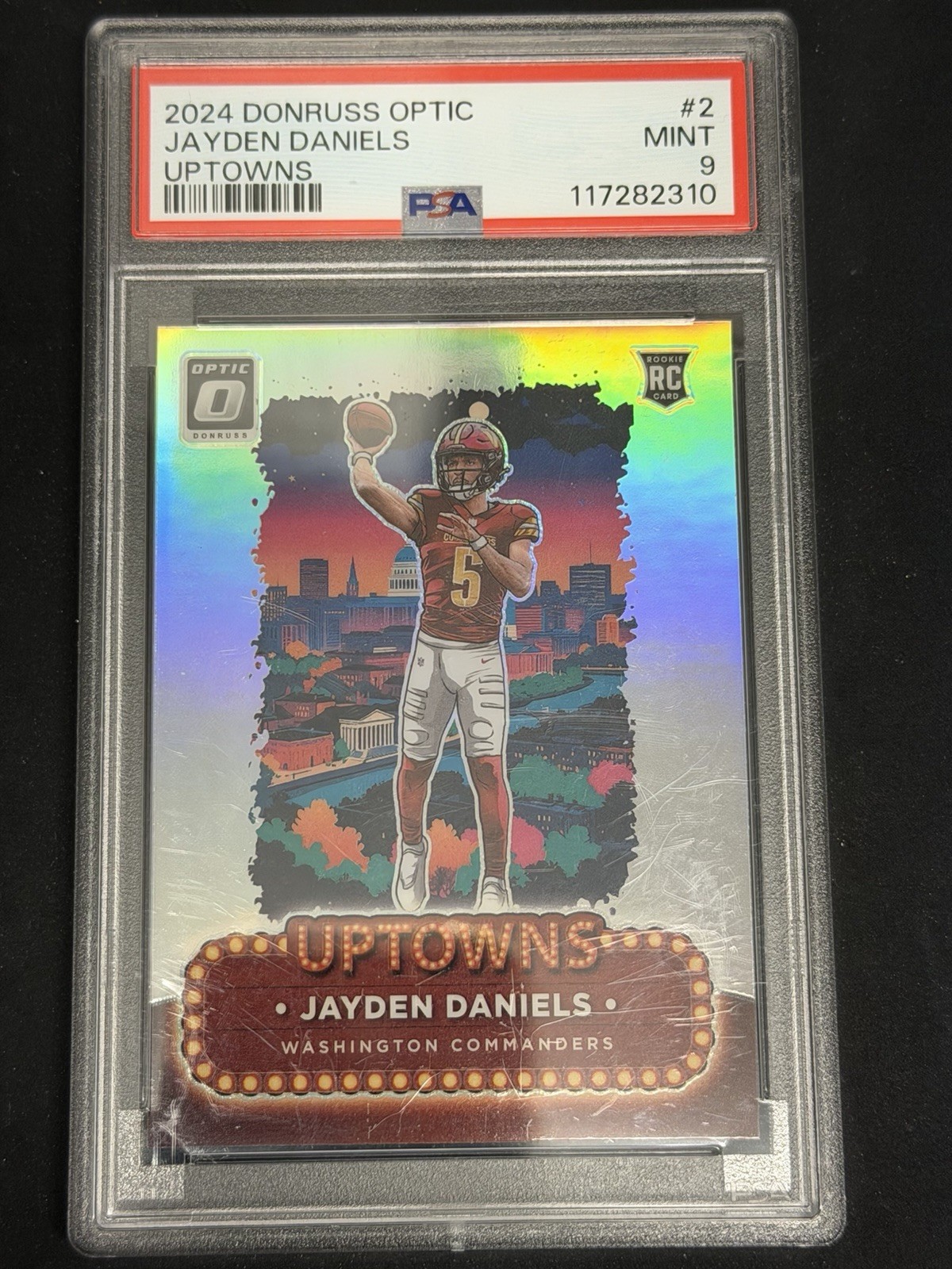 2024 Panini Donruss Optic - Uptowns Jayden Daniels #2 (RC) PSA 9