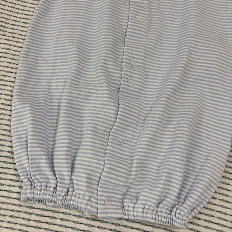 Kissy Kissy Simple Stripes Converter Gown Blue Pima Cotton  5 Months - Image 4 of 4
