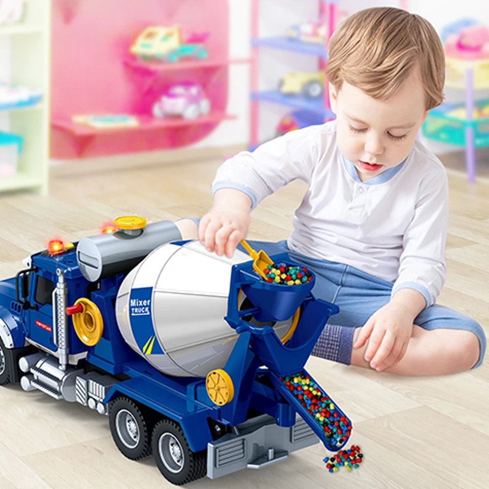 Betoniera Camion Giocattolo per Bambini con Luci e Suoni Realistici Idea Regalo - Immagine 4 di 4