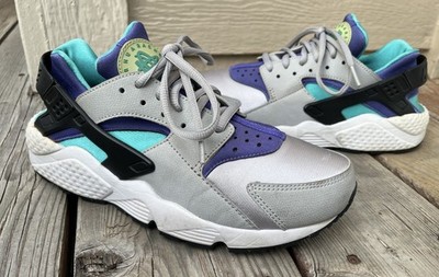 Nike Air Huarache Run Women's 8 Sneakers Wolf Grey/Persian Violet 634835-008