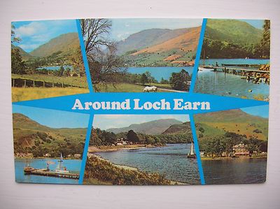Loch Earn Postkarte. (Nähe Comrie, Crieff, Killin, St. Fillans etc.)