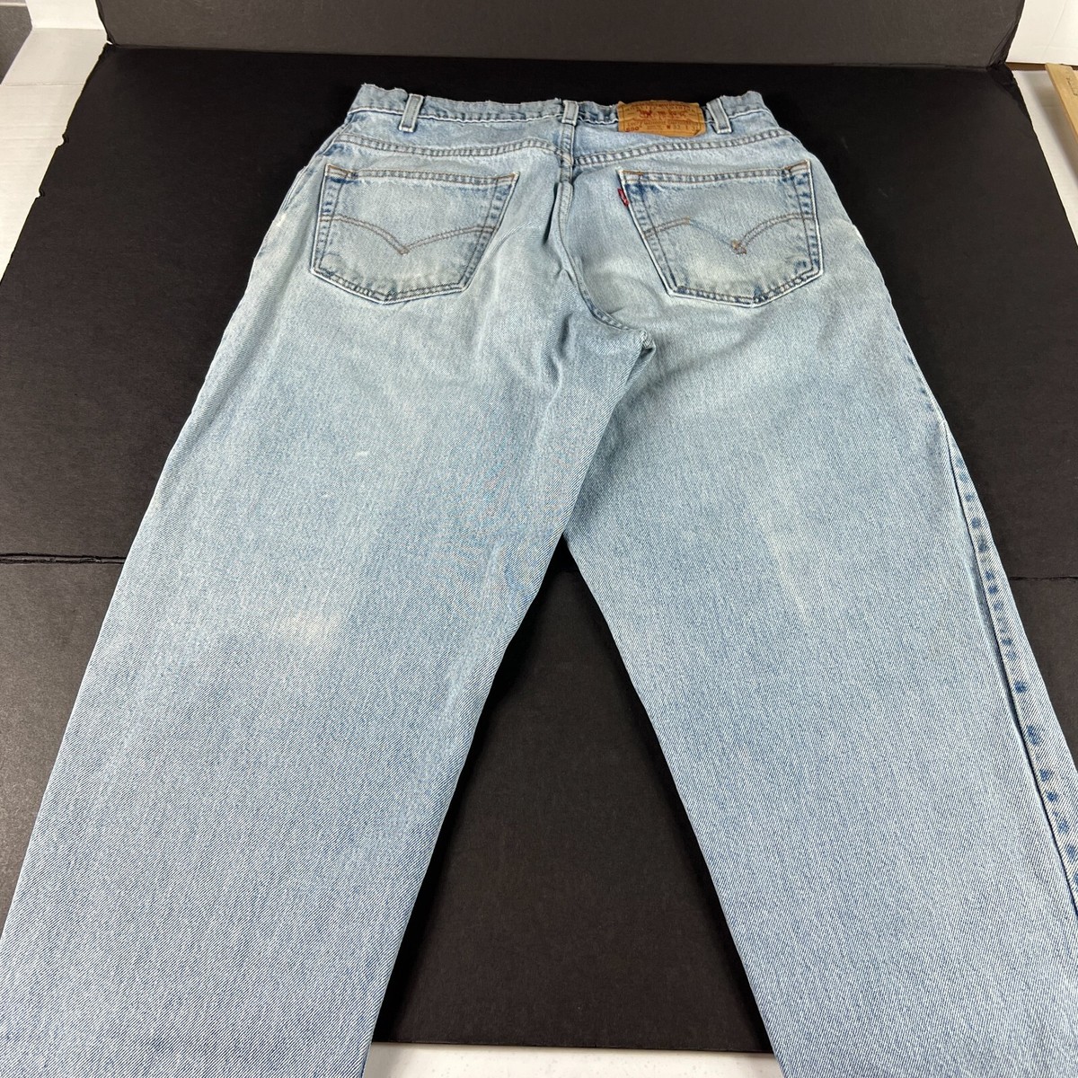 最終値下げ　 レスイズモア VTG 90s Levi's Jean Men 32x30* 560 Loose Tapered Blue Distressed