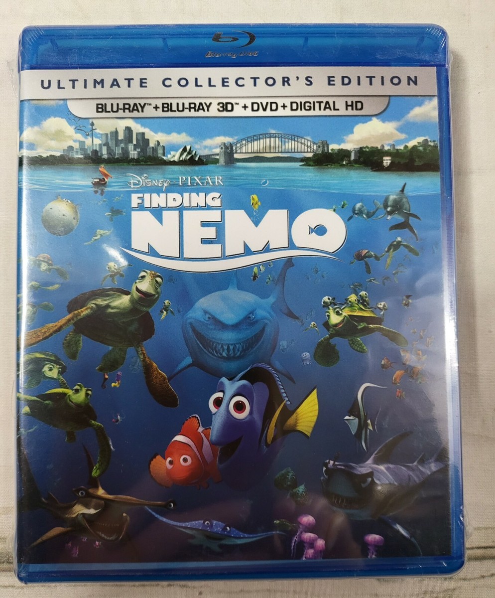 Finding Nemo Blu-ray, 3D, DVD. Digital Ultimate Collector's