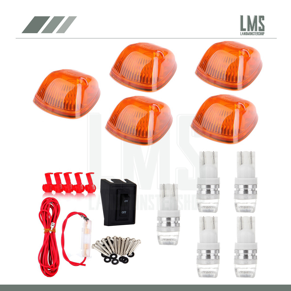 5x High-Power White LED Smoke Marker Lights for Dodge Ford Trucks