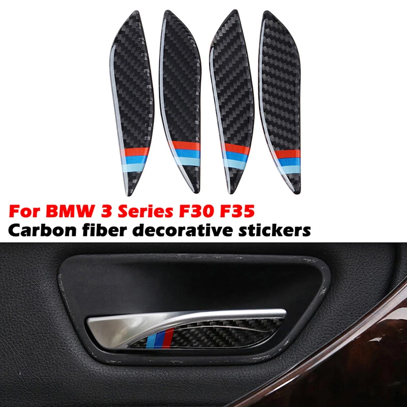 Real Carbon For BMW F30 F31 F34 F36 Interior Door Handle Trim