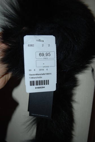 FUNK Accessoires schöne Flip An Pelz Raccoon Manschette für Kleid Pulli NP 69 - Bild 7 von 11