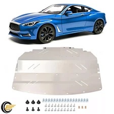 Aluminum Engine Under Tray Splash Shield Cover Guard For Infiniti Q50 Q60 RWD