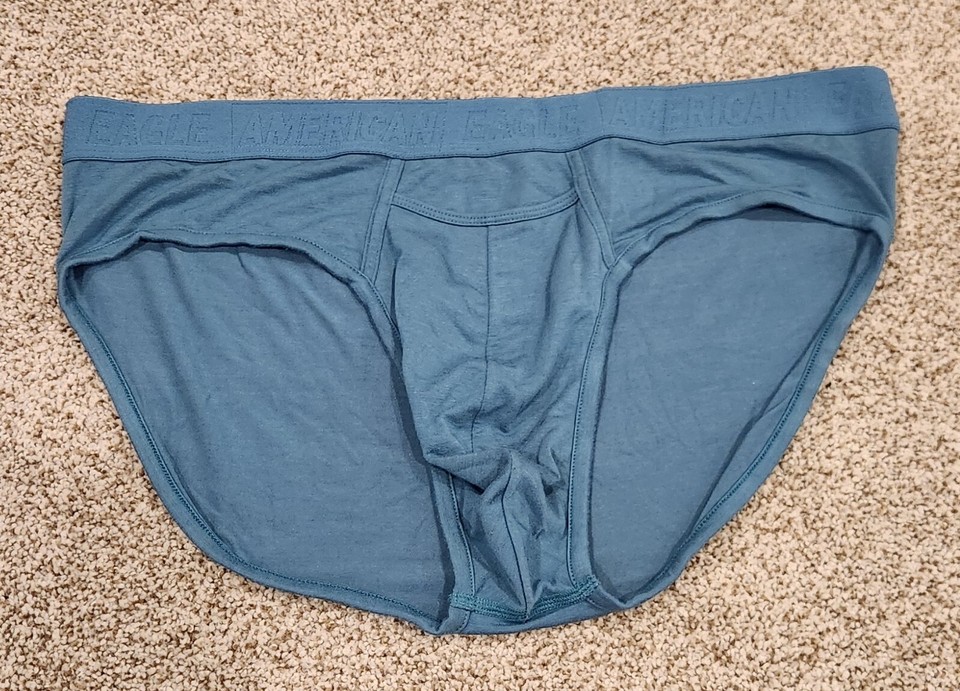 Men's American Eagle AE Ultra Soft Briefs Underwear Horizontal Fly 3 Pk