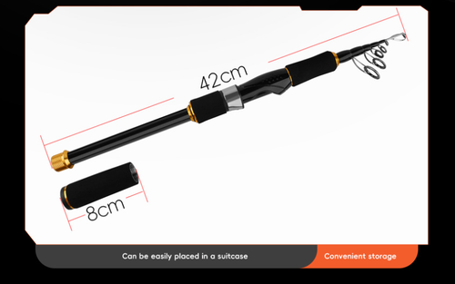 Telescopic Carbon Fiber Fishing Rods Ultralight Spinning Rod High Sensitive Fast - Afbeelding 21 van 87