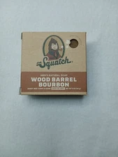 Dr. Squatch Bar Soap for Men Wood Barrel Bourbon 5 Ounce