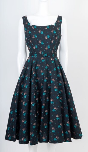 Vintage 1950s L'Aiglon Sundress W/ Shrug Gorgeous Colors Wonderful Print - Picture 2 of 10