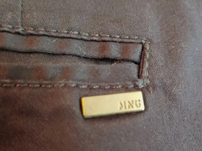 Mango MNG Basics Womens Pants Size 12 Blue Zipup Pockets Stretch Flat Front thumbnail 4