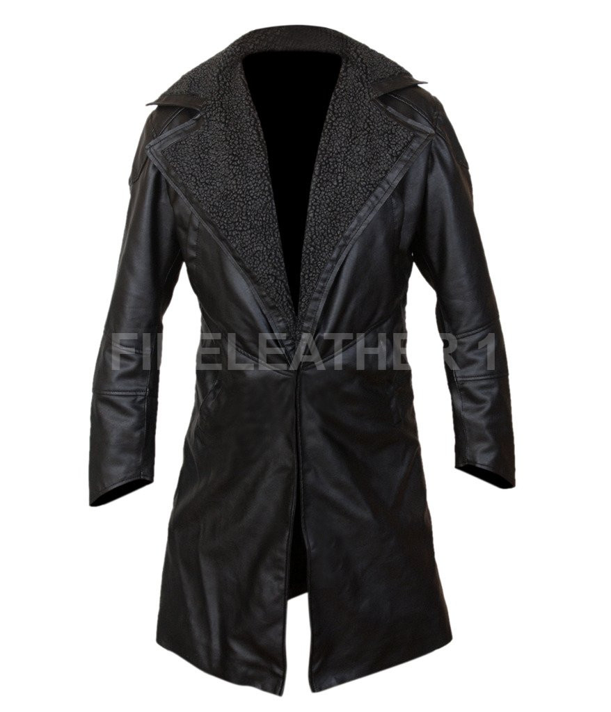 Blade Runner Ryan Gosling 2049 Officer Movie Style Men's Real Leather Long Coat