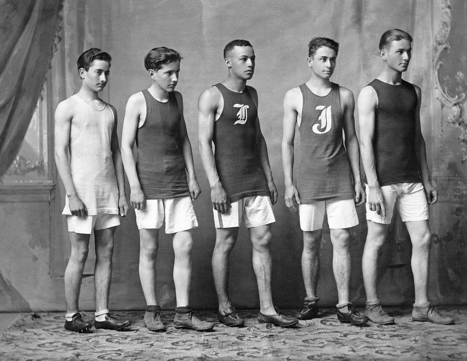 1912 Junction City High School Track Team, Kansas Old Photo 8.5