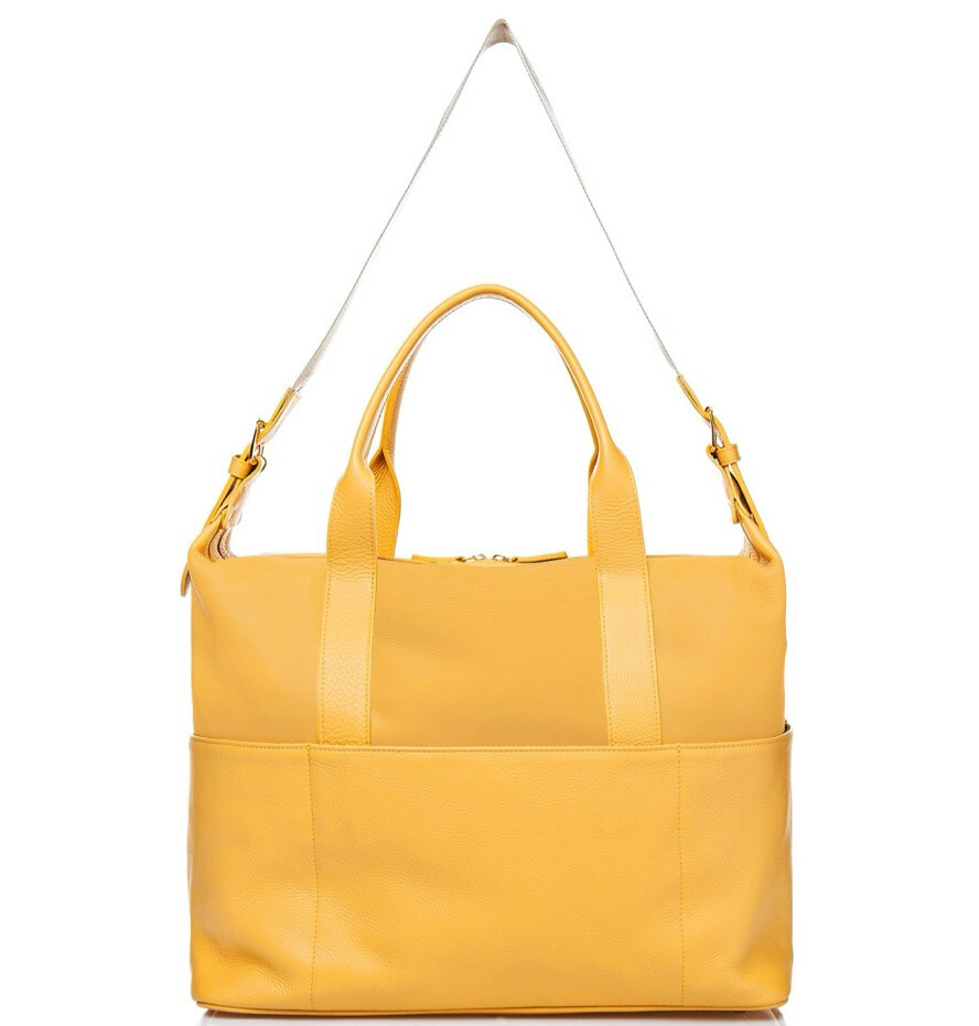 Luxury Chic Leather Duffle Bag Soft Pebble-Grain Handmade to Order in Italy