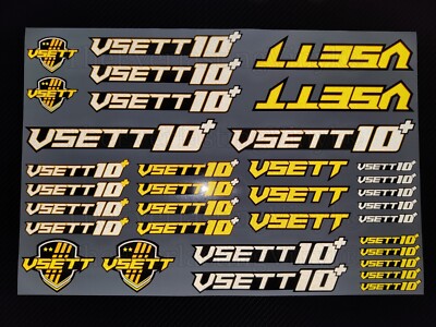 Kit mit vielen reflektierenden Aufklebern für den Elektroroller Vsett 10 10+