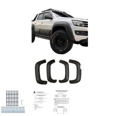 Fender flares compatible with VW Amarok 2010 to 2016 4 pieces with ABE