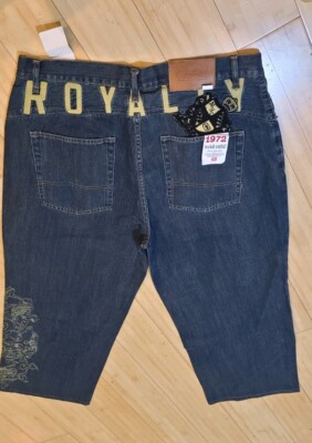 Ecko Unltd 1972 Jeans Mens 38X28 Y2K Embroidered NYC Royalty Pockets