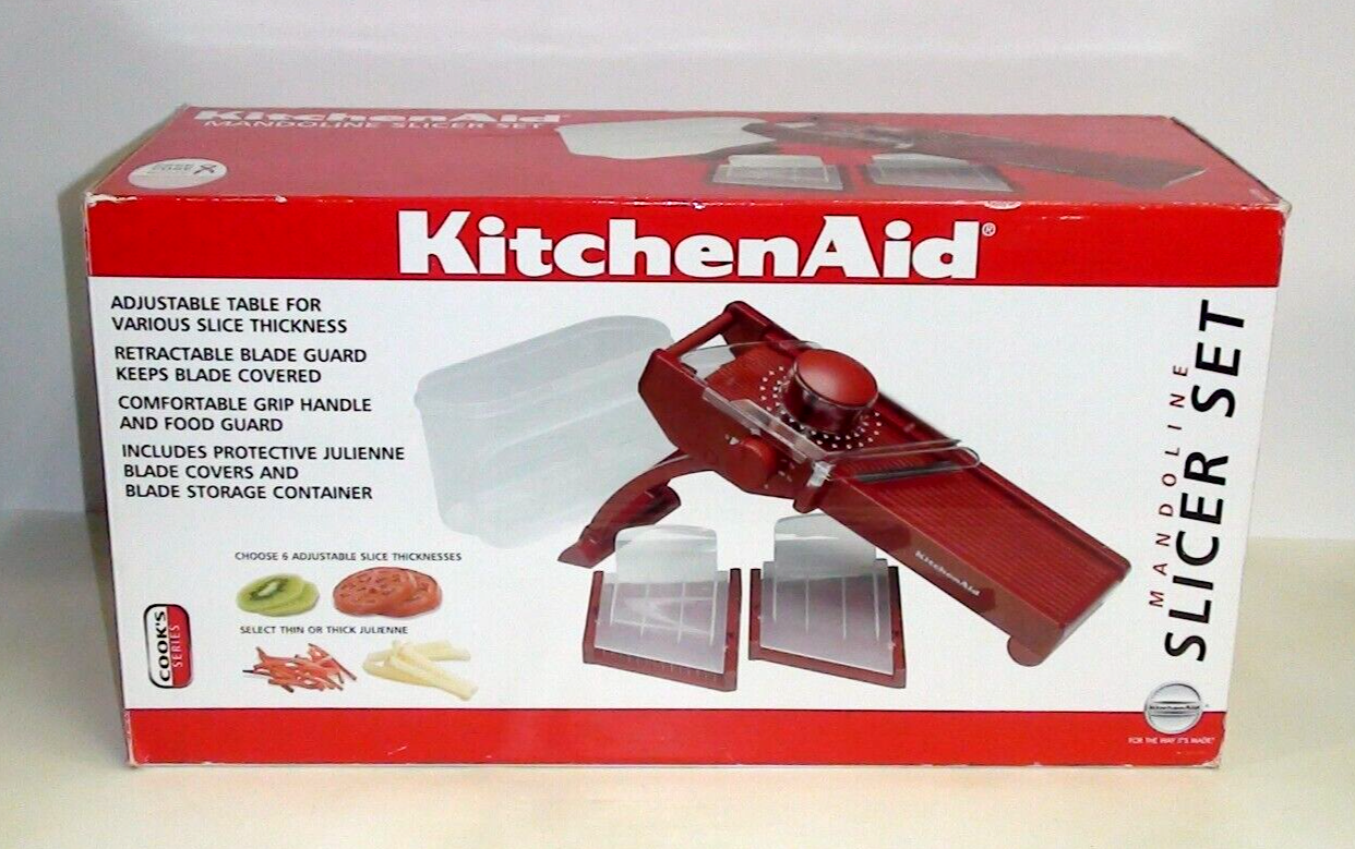 KITCHENAID MANDOLINE SLICER SET KAT310ER COMPLETE WITH INSTRUCTIONS
