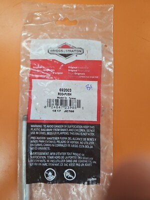 Genuine Briggs & Stratton 692003 Rod Push (B1) | eBay