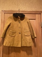Authentic Vintage 1950's girls Curtsy Coat see measurements. Mustard yellow