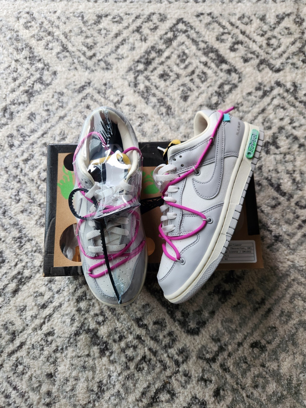 OFF WHITE X NIKE Nike Dunk Low x Off White lotto 30 di 50 taglia 7 5M 9W