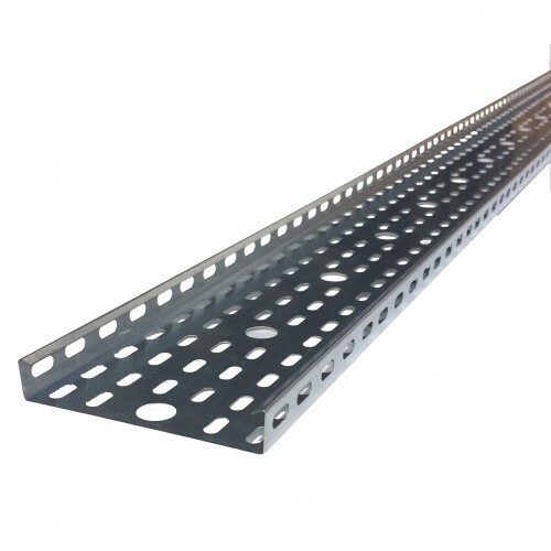 100mm Premier Medium Duty Cable Tray Galvanised - 3 Metre Length x 4 Quantity