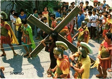 PC PHILIPPINES, SINAKULO, LENTEN SEASON CELEBRATION, Modern Postcard (b60311)