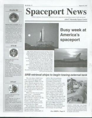 RARE AUG 29 1997 NASA SPACEPORT NEWS SHUTTLE  VOL 36, NO.7 VERY GOOD CONDITION