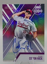 2017 Panini Elite Extra Edition #77 Aspirations Purple /100 Colton Hock Auto