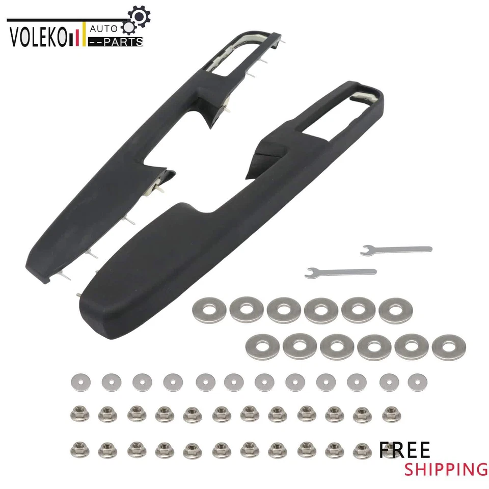 80995 negro delantero izquierdo y derecho para GMC Yukon XL 1500 2010-14 reparación reposabrazos puerta Foto 4 de 4