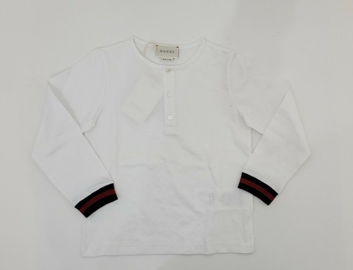 Gucci baby boys girls white long sleeve 
