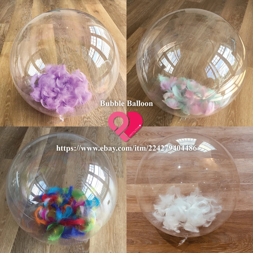 100 5" Goose Satinettes Loose Feather DIY Balloon Craft Wedding Party Angel Bulk - Image 2 of 4