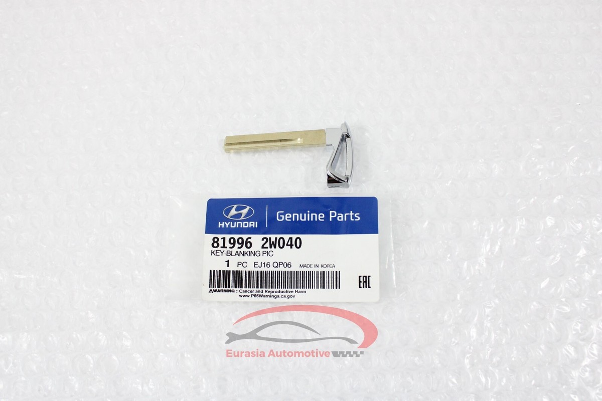 Genuine Hyundai Santa Fe 15-18 Key Blanking Pic 819962W040 OEM | eBay