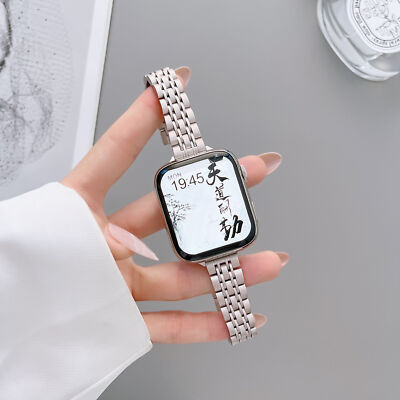 Ladies Stainless Steel Strap Bracelet For Apple Watch Band Ultra