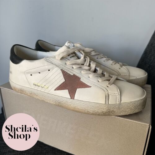 NIB Golden Goose Deluxe Brand GGDB Super-Star Leather Sneakers Size 44