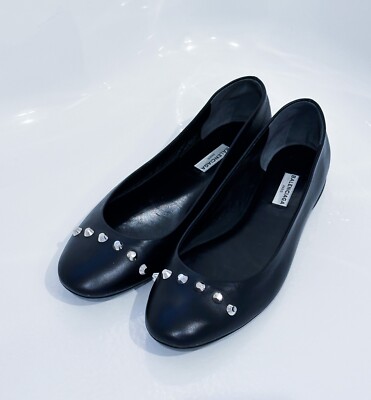 Balenciaga Black Flats Sleek Modern Design Bow-detail leather ballet flats in black - Balenciaga  main image 3