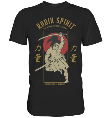 Ronin Spirit T-Shirt | Japanese Samurai Japan Japanischer Kämpfer Geschenkidee