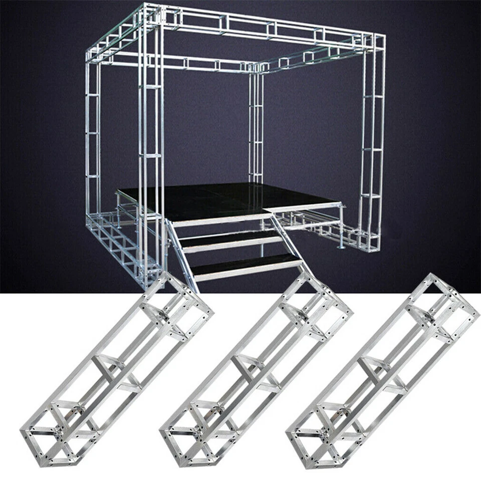 3Pack Square Lighting Truss Bridge Stand DJ Disco Party Light Rig Trussing Stage - Image 4 of 4